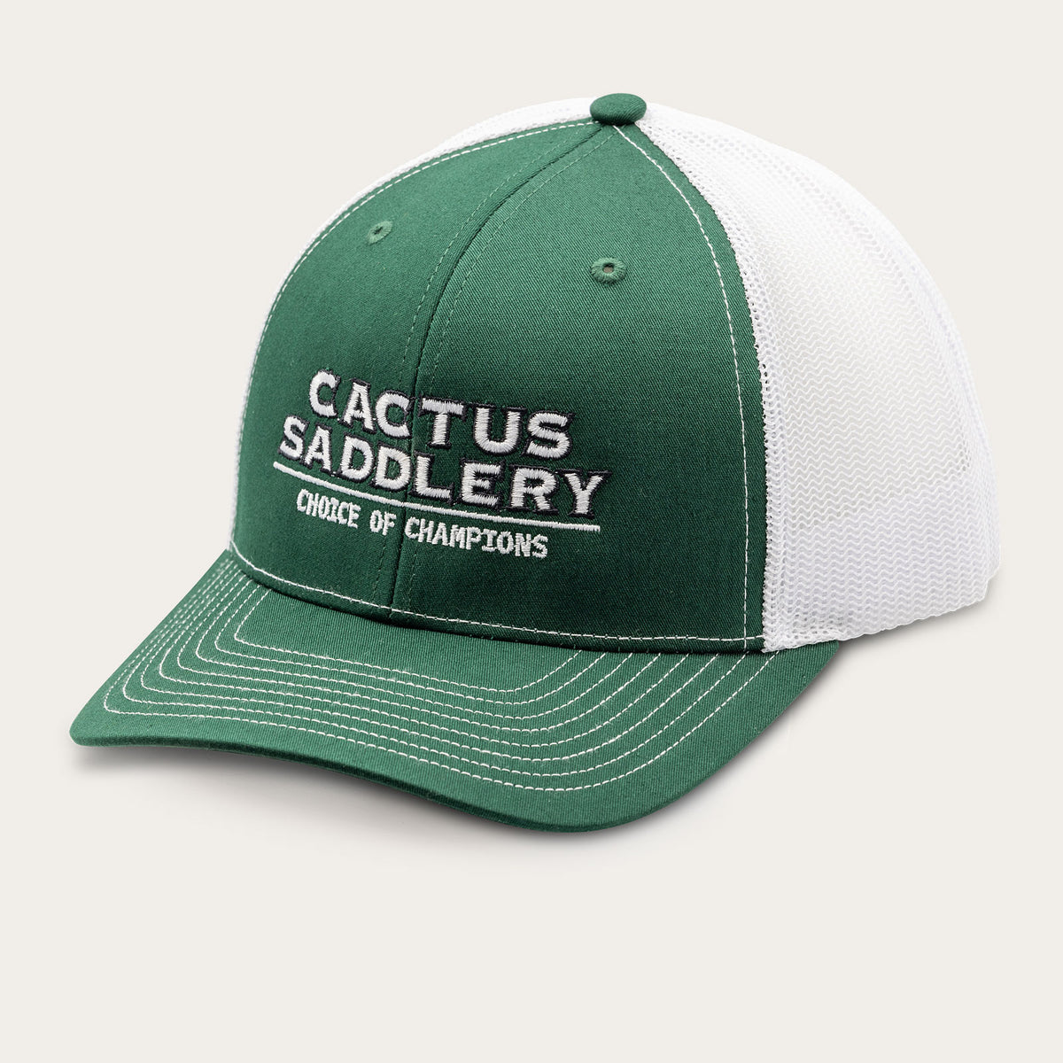 Greenville Dark Green/White Cactus Saddlery
