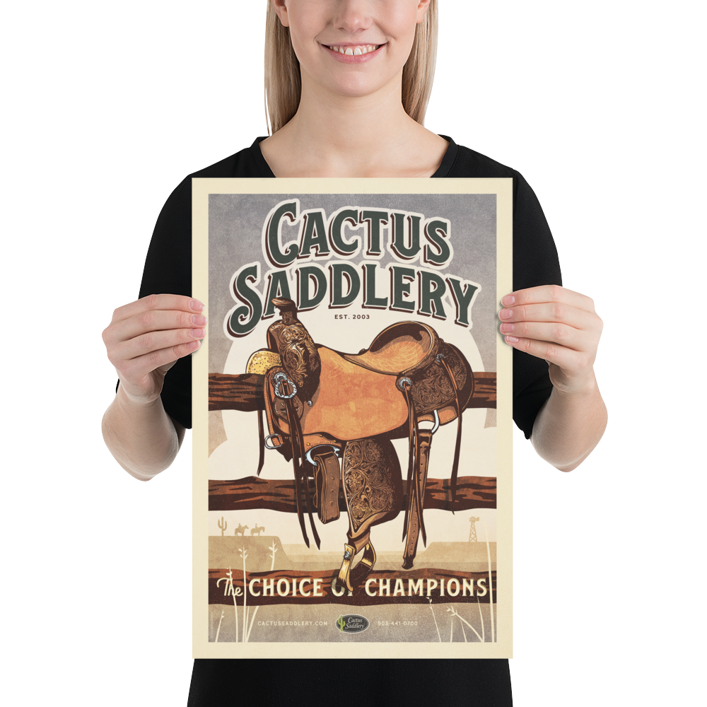 Cactus Saddlery Poster
