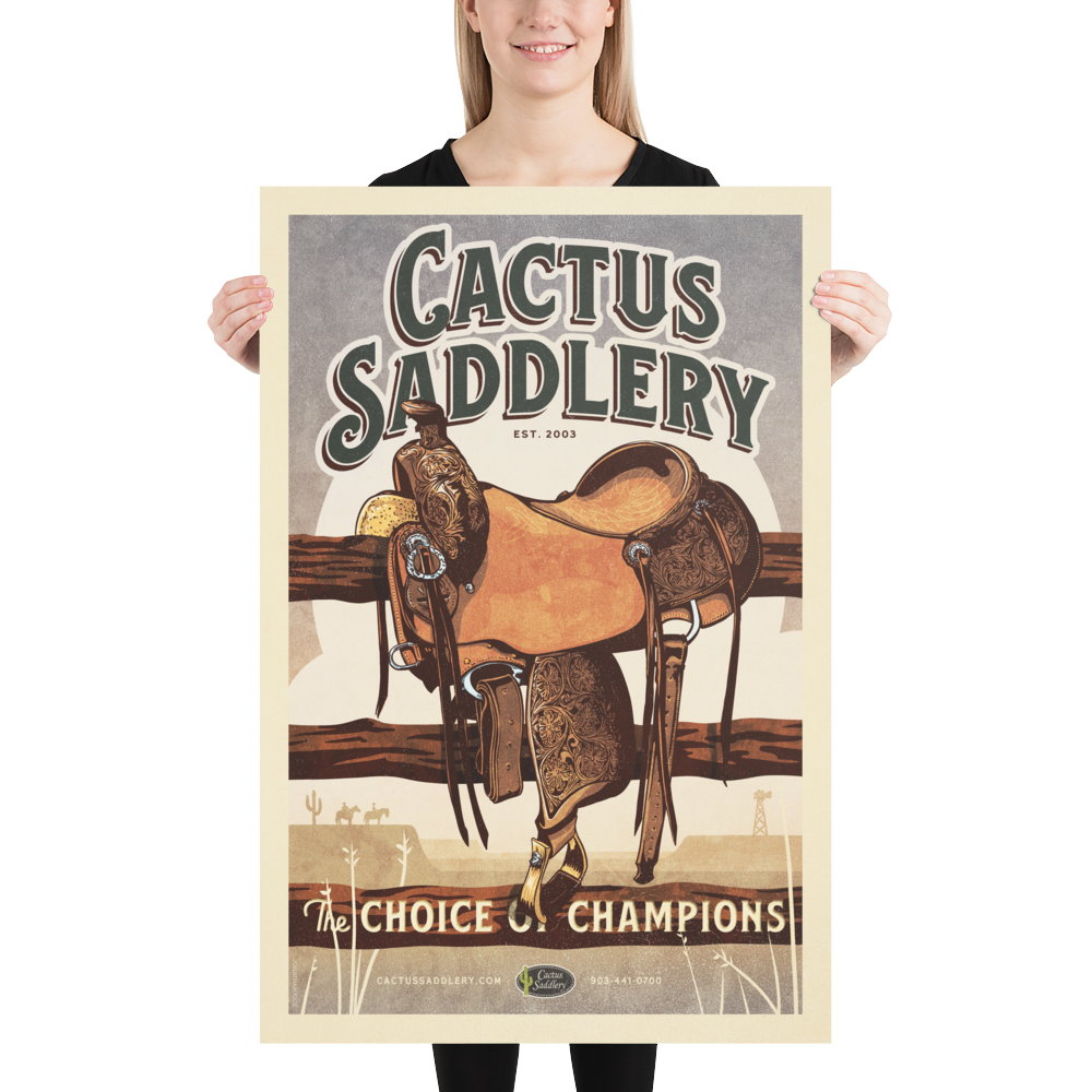 Cactus Saddlery Poster